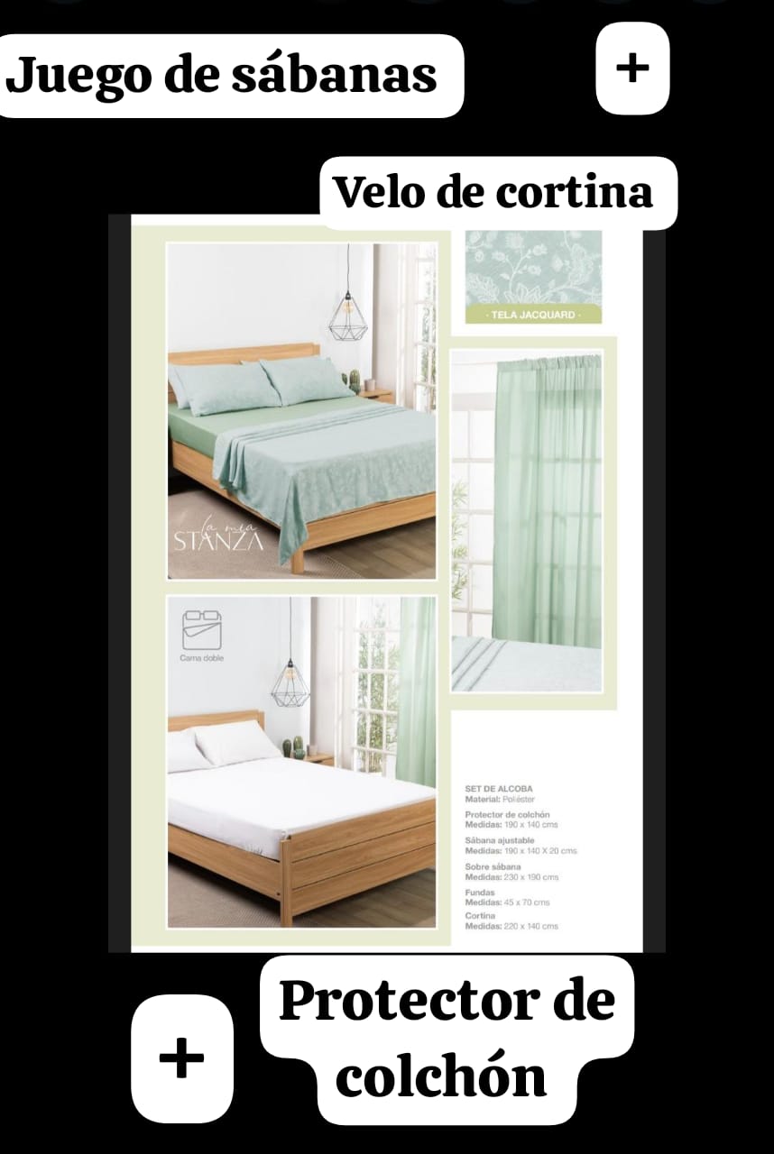 sabanas mas cortinas 